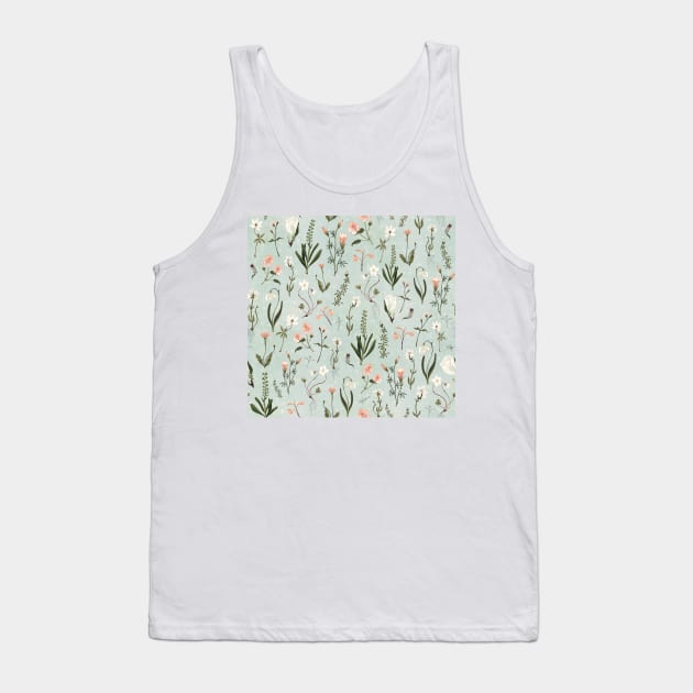 Floral forest Tank Top by katherinequinnillustration